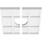 Ekena Millwork Rubik Architectural Grde PVC Contemporary Ceiling Medallion, Two Piece, 10"OD x 3"ID x 3 1/2"C x 1"P CMP10RK2-03000 - alternate 4